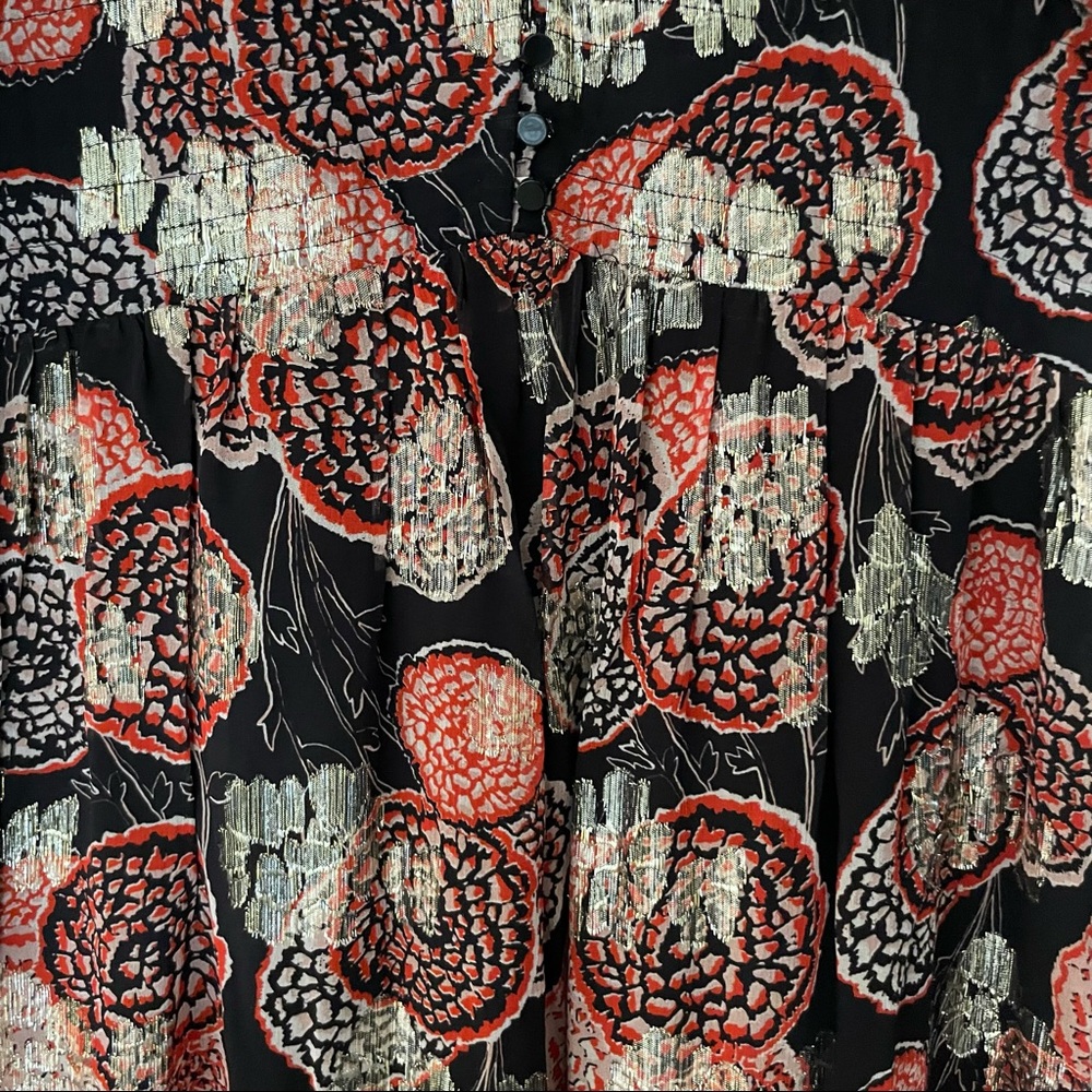 ba&sh Floral Maxi Dress - Black and Red - Picture 12 of 12